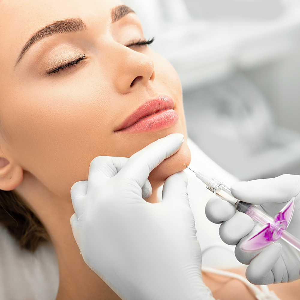DermalFillerServicesOregonCity Woman getting chin filler